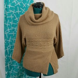 Cowl Sweater Rock Small